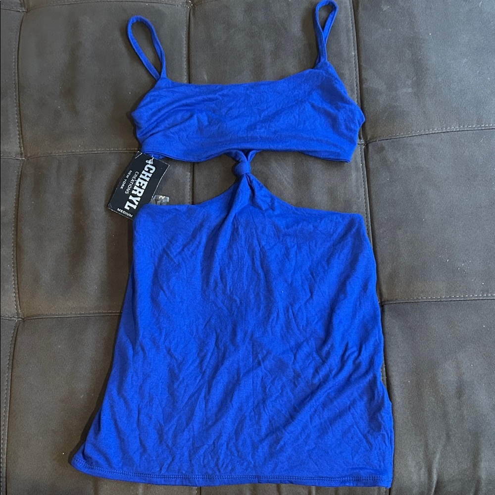 Vibrant Blue Mini Dress